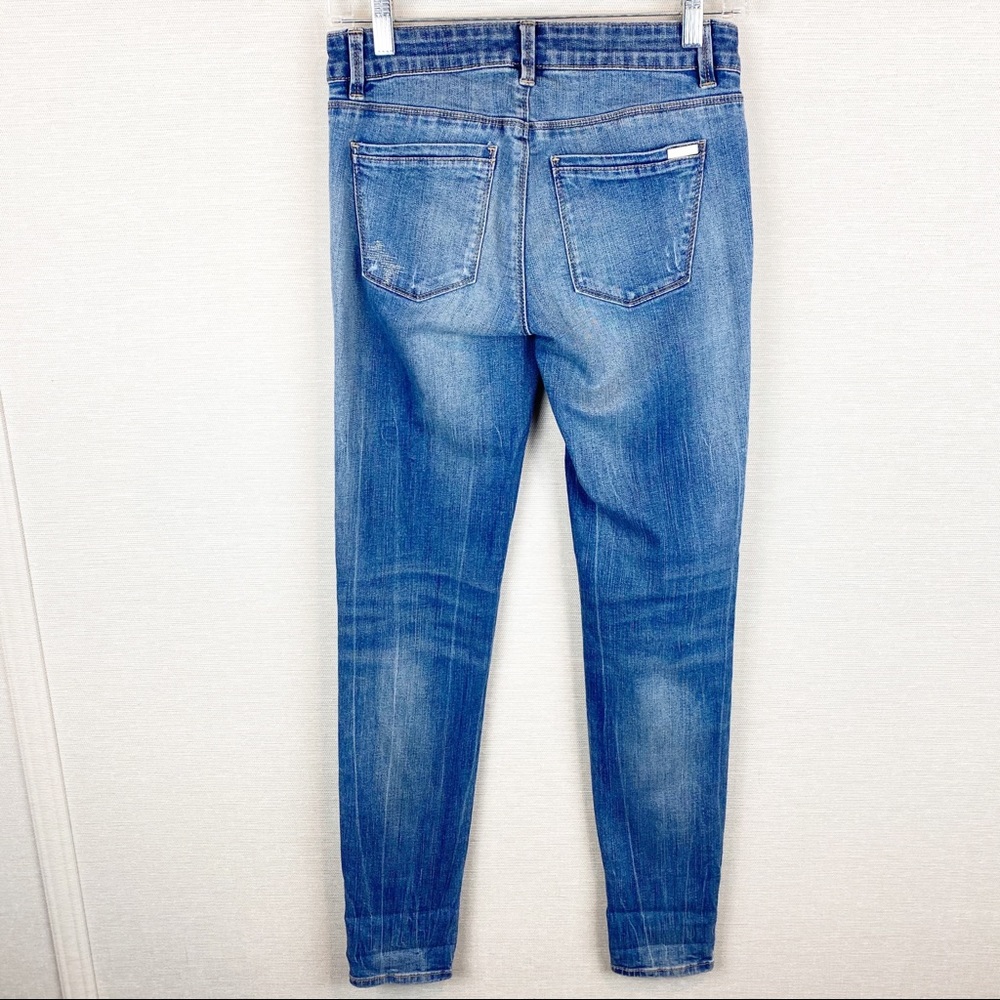 WHBM Skinny Leg Distressed Mid Rise Jeans - Picture 8 of 8